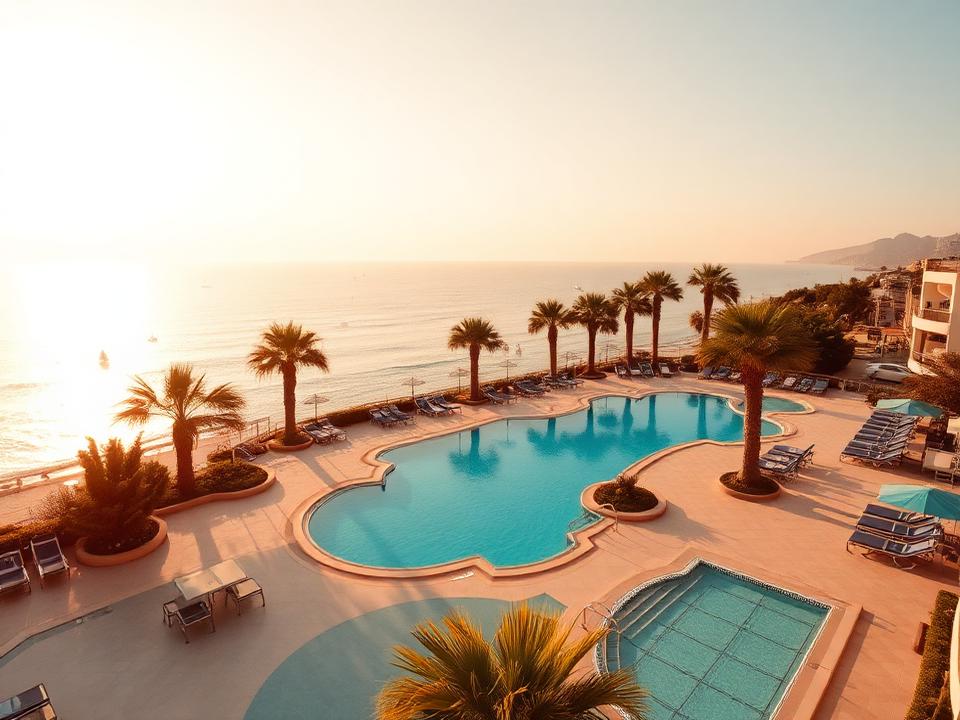 Resort mit großem Pool an der türkischen Riviera bei Antalya
